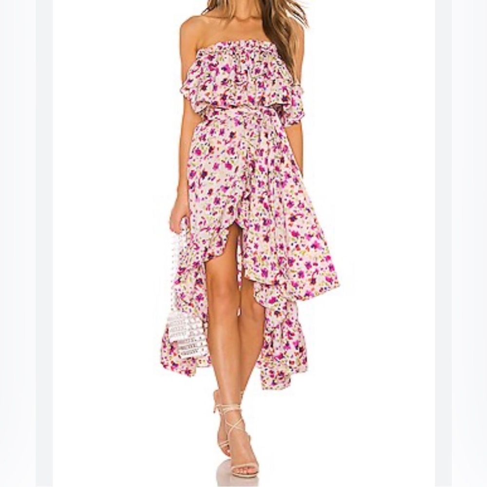 Misa Los Angeles Sabella Dress in Fuchsia Floral Size M